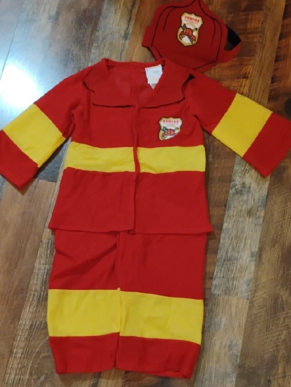 12 To 24 Months Firefighter Costume - Red & Yellow